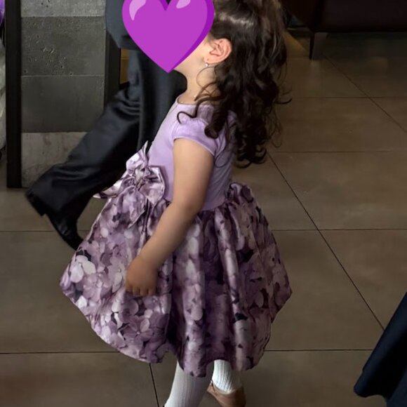 H&M Floral Purple Kids Dress - Picture 1 of 5